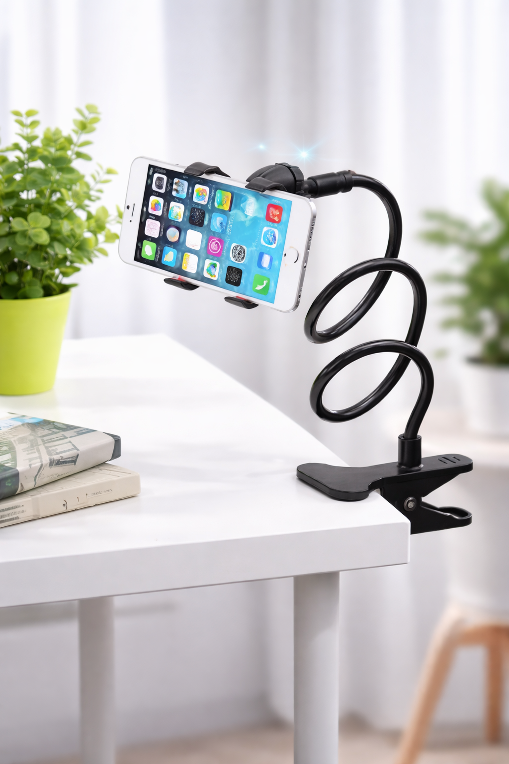 Soporte flexible para móvil adaptable