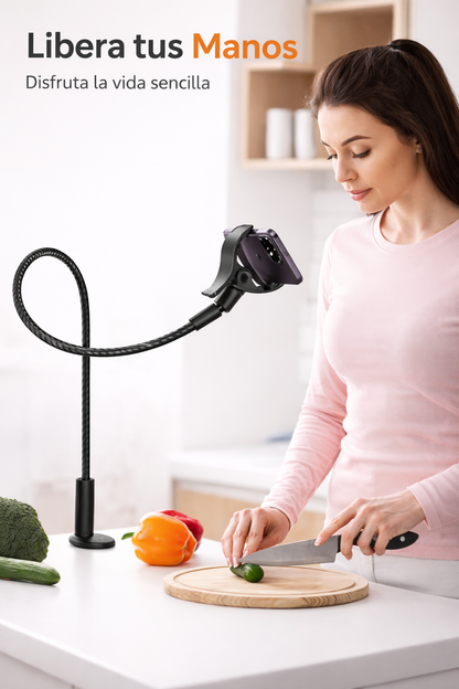 Soporte flexible para móvil adaptable